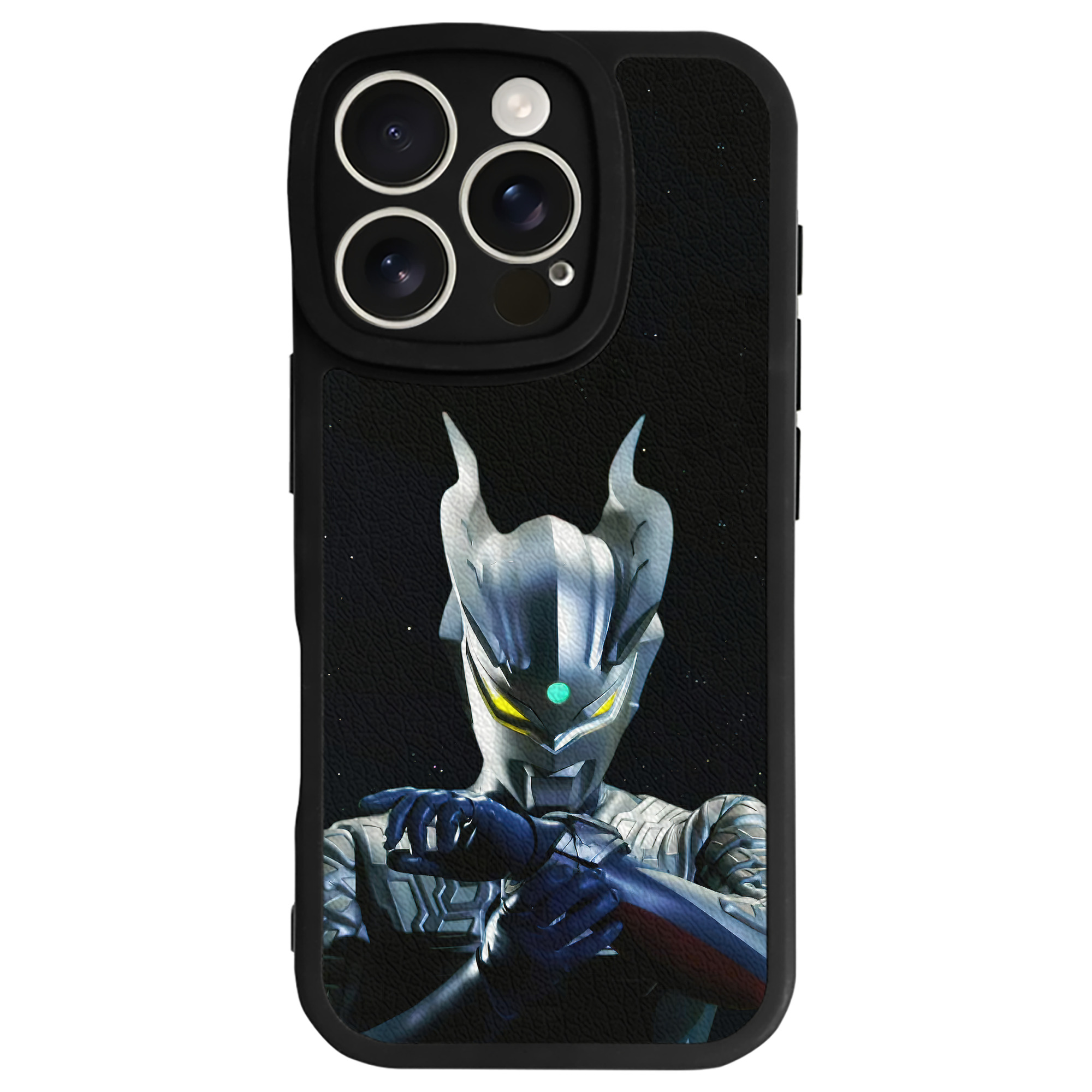 （画像用） ウルトラマン Ultraman 【iPhone 16シリーズ対応】シリコンスマホケース（レザー調） 材質：シリコン